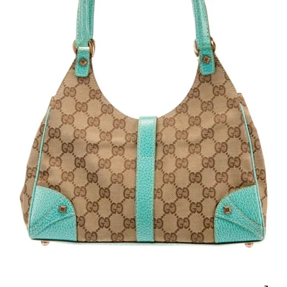 Gucci GG Jackie Brown and Blue Women's Hobo Bag - Picture 6 of 6